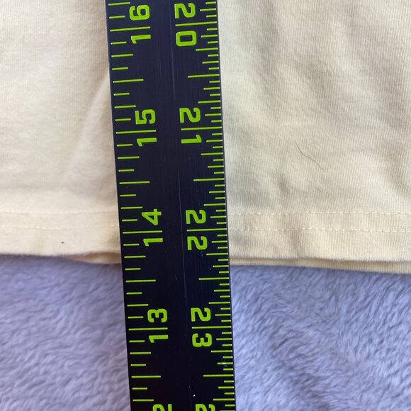 Woolrich Womens T-Shirt Medium Split Neck 3/4 Sleeve Pullover Casual Top Yellow - Picture 3 of 9